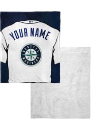 Seattle Mariners Personalized Jersey Silk Touch Sherpa Blanket