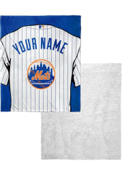 New York Mets Personalized Jersey Silk Touch Sherpa Blanket
