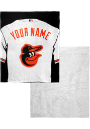 Baltimore Orioles Personalized Jersey Silk Touch Sherpa Blanket