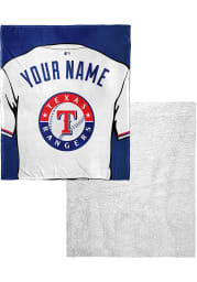 Texas Rangers Personalized Jersey Silk Touch Sherpa Blanket
