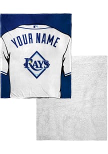 Tampa Bay Rays Personalized Jersey Silk Touch Sherpa Blanket