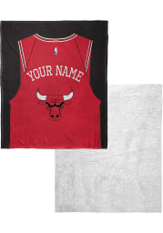Chicago Bulls Personalized Jersey Silk Touch Sherpa Blanket