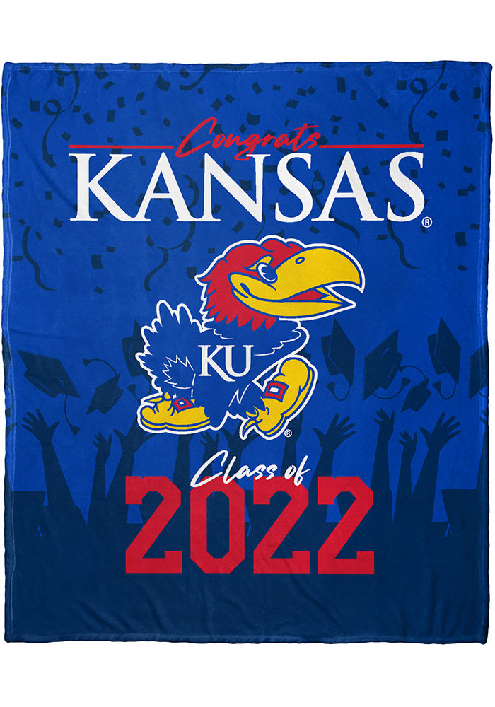 Kansas Jayhawks 50X60 Silk Touch Class Of 2022 Fleece Blanket