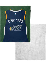 Utah Jazz Personalized Jersey Silk Touch Sherpa Blanket