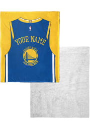 Golden State Warriors Personalized Jersey Silk Touch Sherpa Blanket