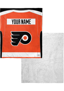 Philadelphia Flyers Personalized Jersey Silk Touch Sherpa Blanket
