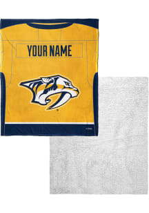 Nashville Predators Personalized Jersey Silk Touch Sherpa Blanket