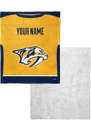 Nashville Predators Personalized Jersey Silk Touch Sherpa Blanket