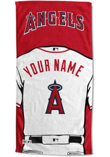 Los Angeles Angels Personalized Jersey Beach Towel