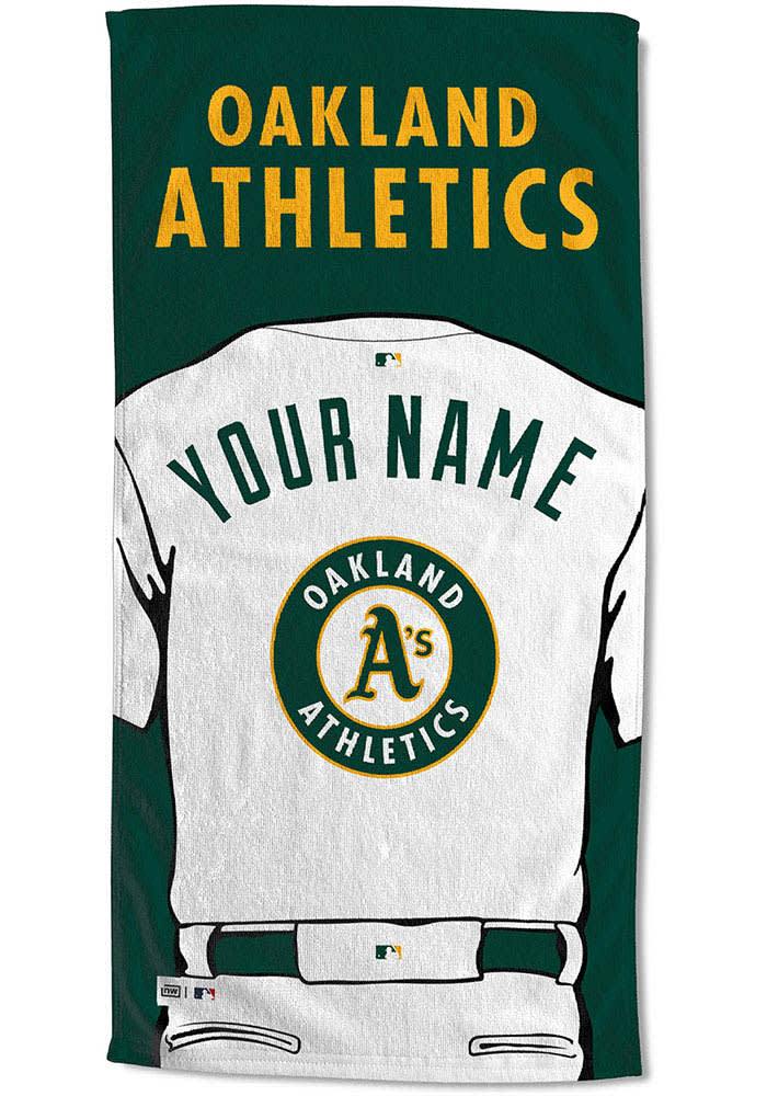 Oakland A's Athletics Jersey Shaped Rally Towel CSN Authentic