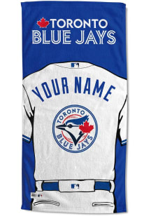 Toronto Blue Jays Personalized Jersey Beach Towel
