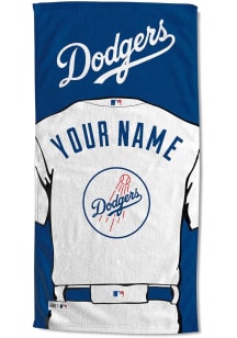 Los Angeles Dodgers Personalized Jersey Beach Towel