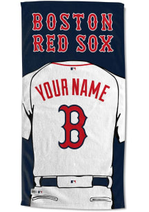 Boston Red Sox Personalized Jersey Beach Towel