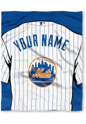 New York Mets Personalized Jersey Silk Touch Fleece Blanket