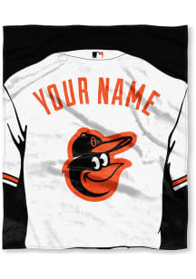 Baltimore Orioles Personalized Jersey Silk Touch Fleece Blanket