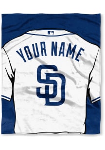 San Diego Padres Personalized Jersey Silk Touch Fleece Blanket