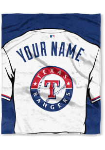 Texas Rangers Personalized Jersey Silk Touch Fleece Blanket