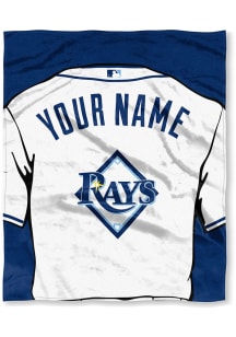 Tampa Bay Rays Personalized Jersey Silk Touch Fleece Blanket