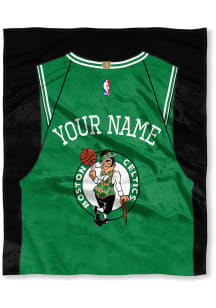 Boston Celtics Personalized Jersey Silk Touch Fleece Blanket