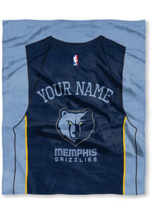 Memphis Grizzlies Personalized Jersey Silk Touch Fleece Blanket