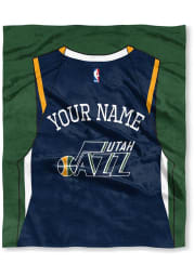 Utah Jazz Personalized Jersey Silk Touch Fleece Blanket