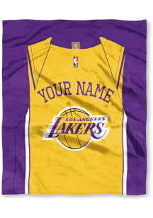 Los Angeles Lakers Personalized Jersey Silk Touch Fleece Blanket