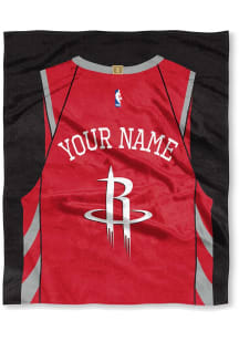Houston Rockets Personalized Jersey Silk Touch Fleece Blanket