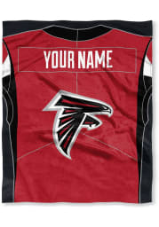 Atlanta Falcons Personalized Jersey Silk Touch Fleece Blanket