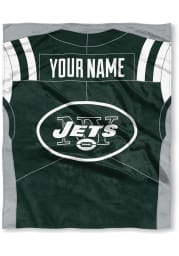 New York Jets Personalized Jersey Silk Touch Fleece Blanket