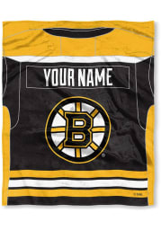 Boston Bruins Personalized Jersey Silk Touch Fleece Blanket
