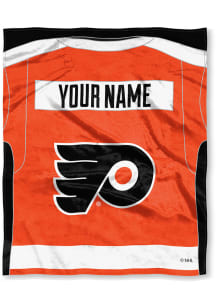 Philadelphia Flyers Personalized Jersey Silk Touch Fleece Blanket