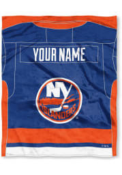 New York Islanders Personalized Jersey Silk Touch Fleece Blanket