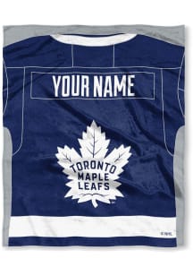Toronto Maple Leafs Personalized Jersey Silk Touch Fleece Blanket