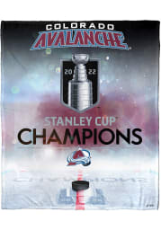 Colorado Avalanche 2022 Stanley Cup Champions 50x60 Silk Touch Fleece Blanket