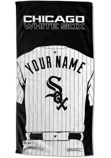 Chicago White Sox Personalized Jersey Beach Towel