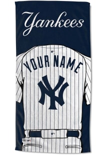 New York Yankees Personalized Jersey Beach Towel