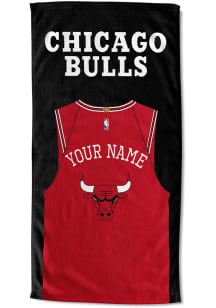Chicago Bulls Personalized Jersey Beach Towel