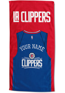 Los Angeles Clippers Personalized Jersey Beach Towel
