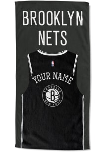 Brooklyn Nets Personalized Jersey Beach Towel