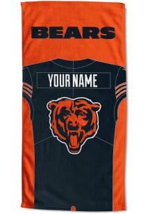 Chicago Bears Personalized Jersey Beach Towel