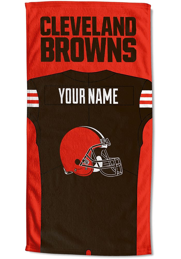 Cleveland Browns Rally Towel Go Browns NFL White SGA Chevrolet Helmet Logo