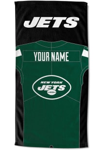 New York Jets Personalized Jersey Beach Towel