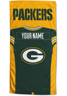 Green Bay Packers Personalized Jersey Beach Towel