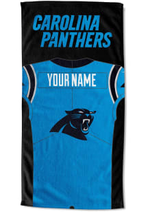 Carolina Panthers Personalized Jersey Beach Towel