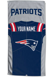 New England Patriots Personalized Jersey Beach Towel