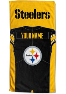 Pittsburgh Steelers Personalized Jersey Beach Towel