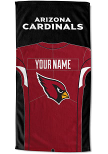 Arizona Cardinals Personalized Jersey Beach Towel