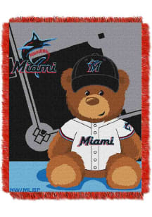 Miami Marlins Field Bear Baby Blanket