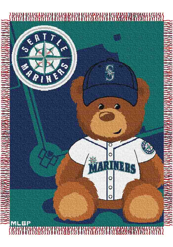 Seattle Mariners Field Bear Baby Blanket