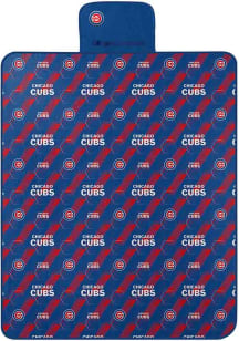 Chicago Cubs Hex Stripe Picnic Fleece Blanket